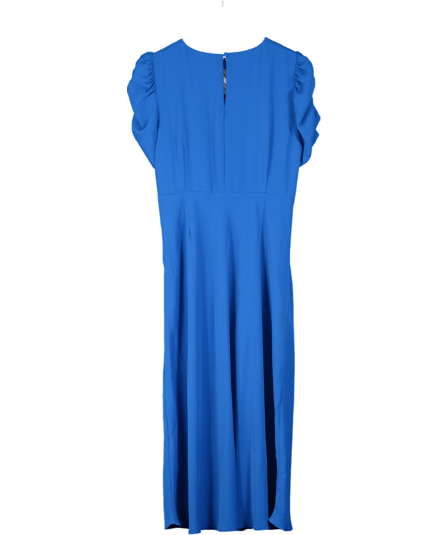 Nobody's Child Blue Ruched Maxi Dress UK 18 - Reliked