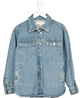 Nobody's Child Blue Vintage Mid Wash Denim Jacket UK 8 - Reliked