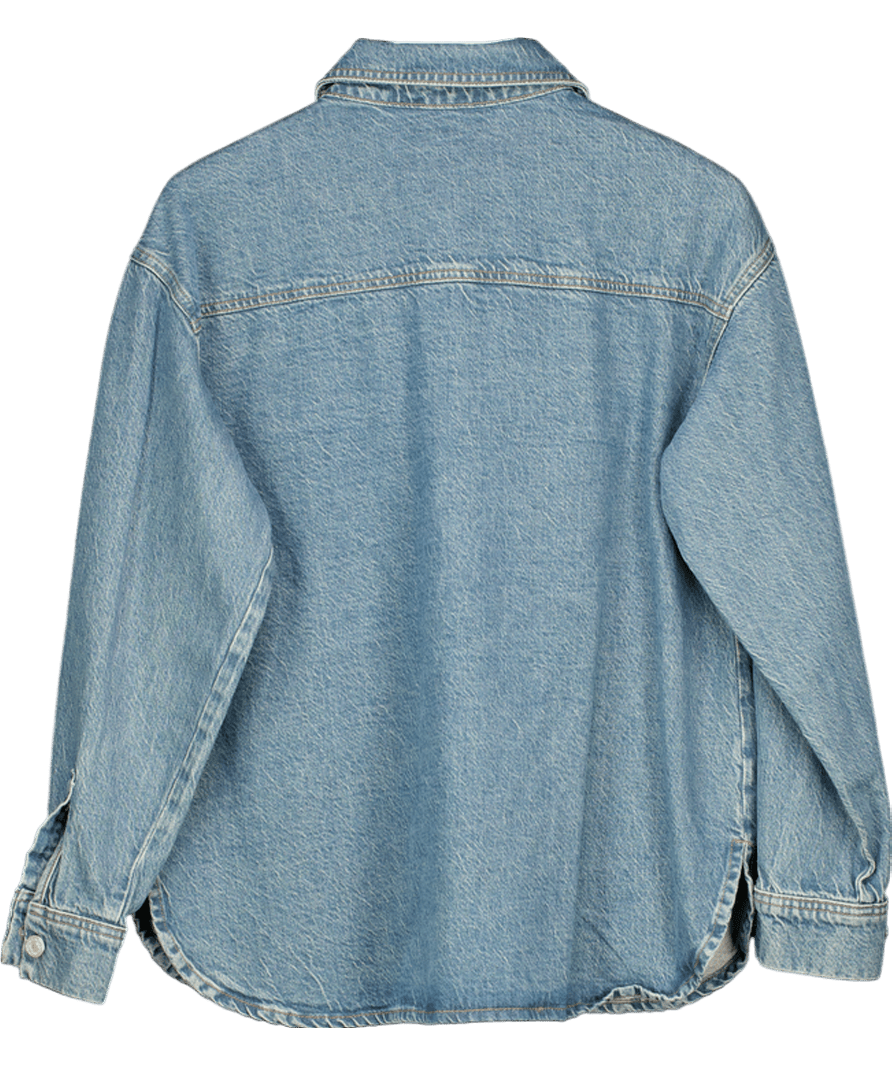Nobody's Child Blue Vintage Mid Wash Denim Jacket UK 8 - Reliked