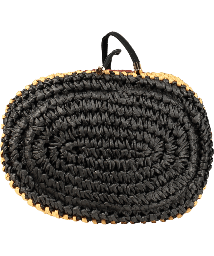 Nobody's Child Brown Striped Drawstring Bag - Reliked