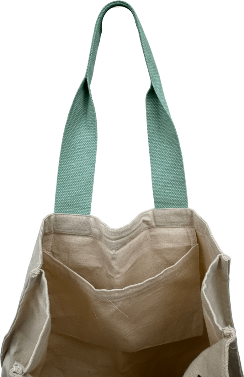 Nobody's Child Cream X Elizabeth Scarlett Floral Large Canvas Tote Bag - Reliked