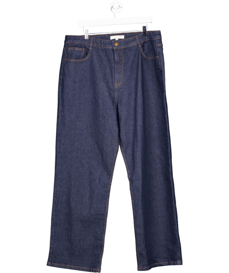 Nobody's Child Dark Blue High Rise Kingston Straight Leg Jeans UK 18 - Reliked