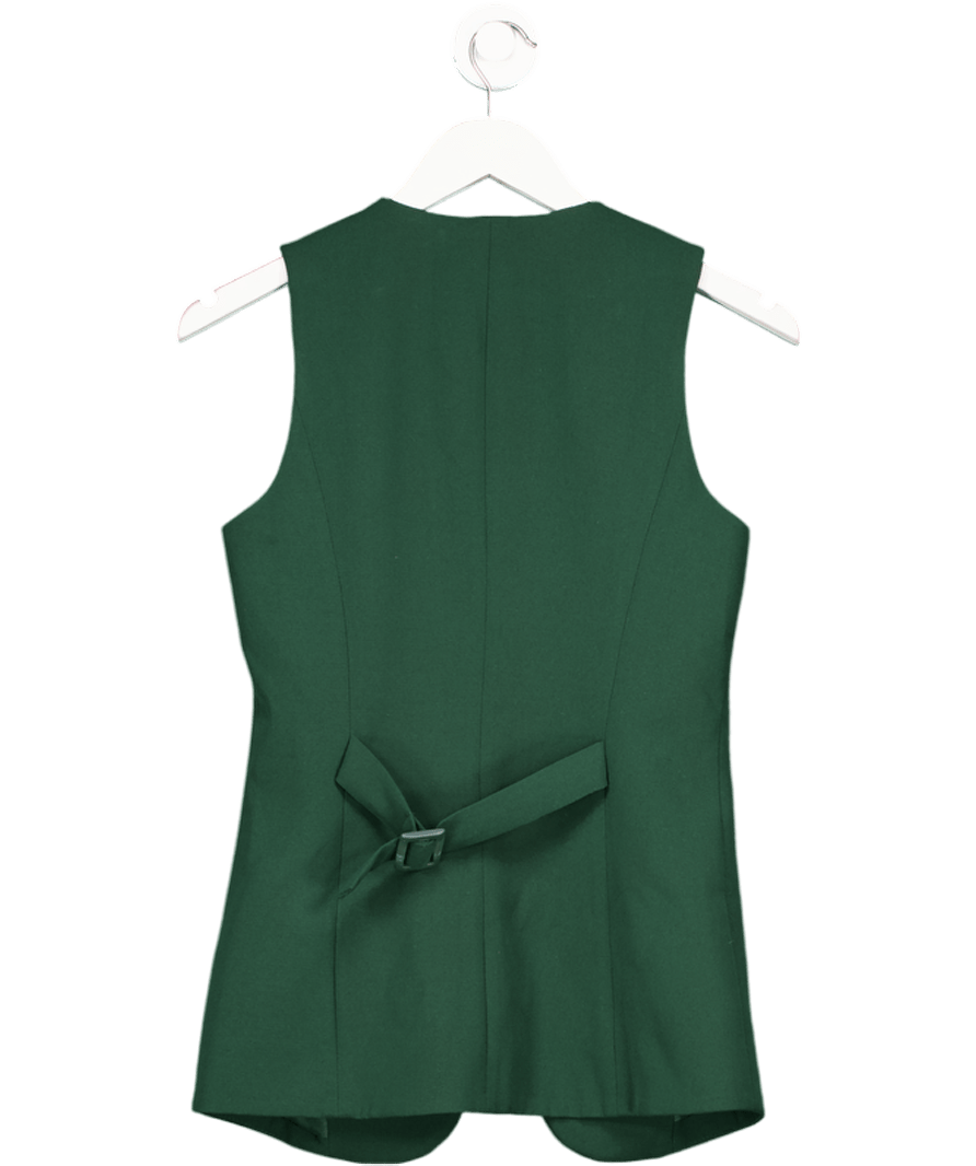 Nobody's Child Forest Green Longline Waistcoat UK 8 - Reliked