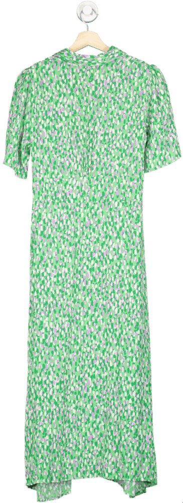Nobody's Child Green Printed Midi Dress UK 10 - Reliked