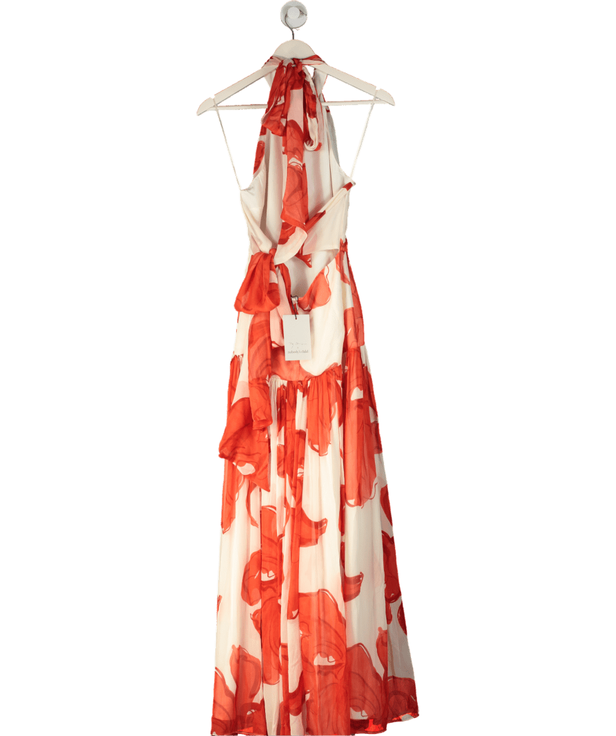 Nobody's Child X Poppy Delevingne Cream Floral Alice Maxi Dress UK 8 - Reliked
