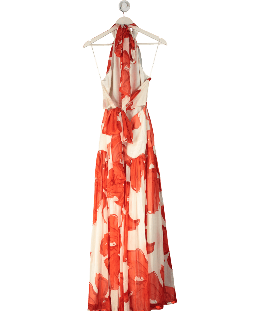 Nobody's Child X Poppy Delevingne Cream Floral Alice Maxi Dress UK 8 - Reliked