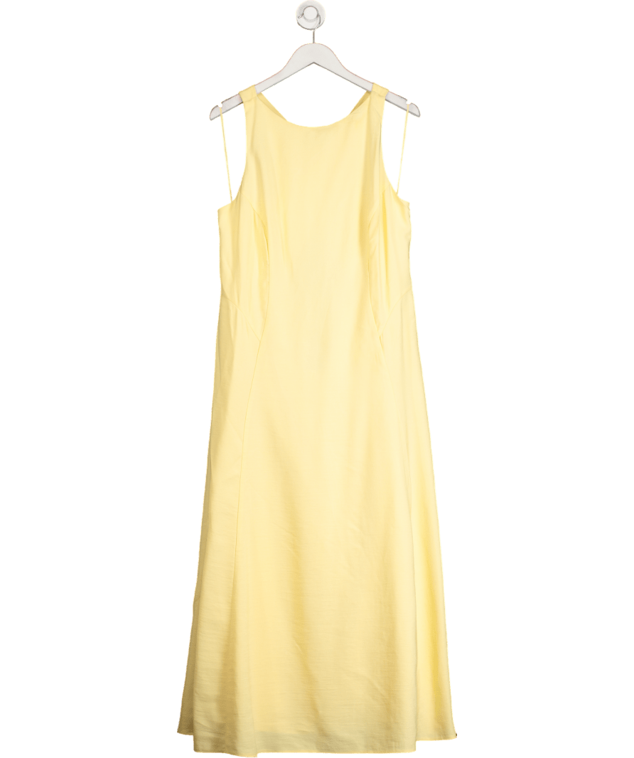 Nobody's Child Yellow Sleeveless Reign Midi Dress UK 18 - Reliked