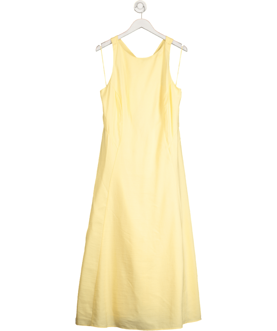 Nobody's Child Yellow Sleeveless Reign Midi Dress UK 18 - Reliked