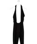 Norma Kamali Black Cross Halterneck Jumpsuit UK S - Reliked