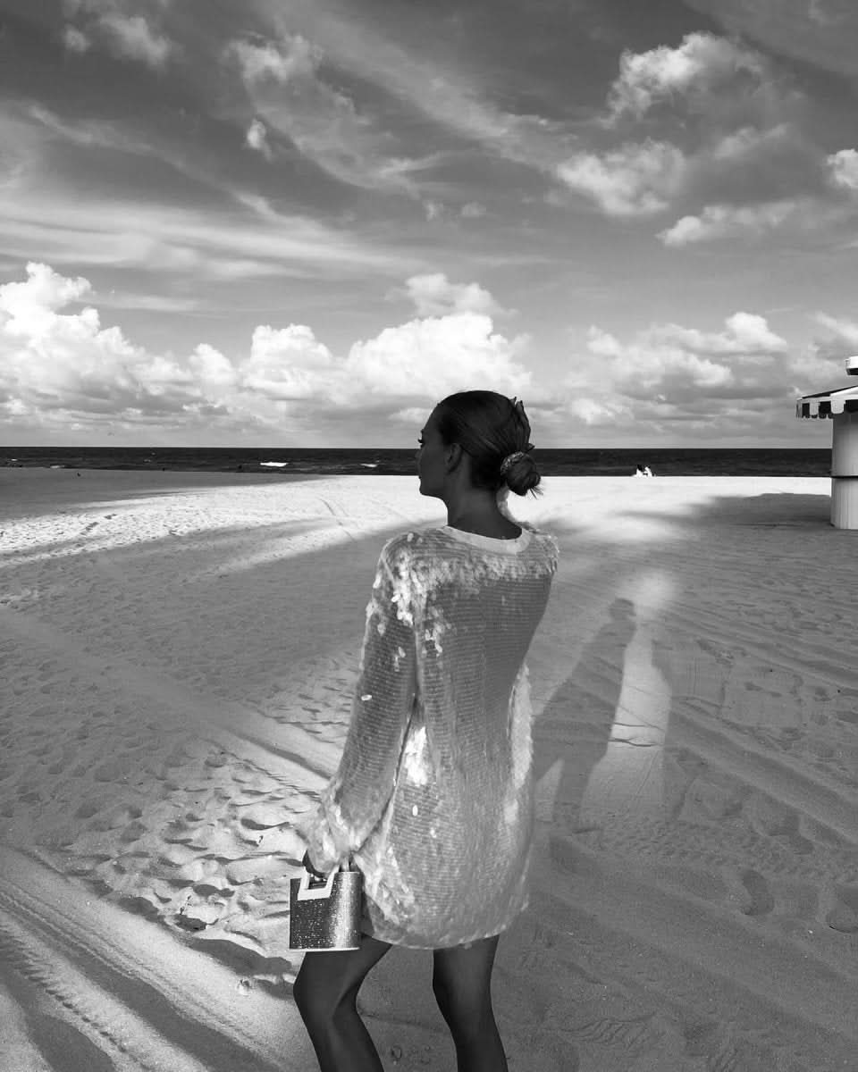 Norma Kamali White Sequined Minidress UK XS - Reliked