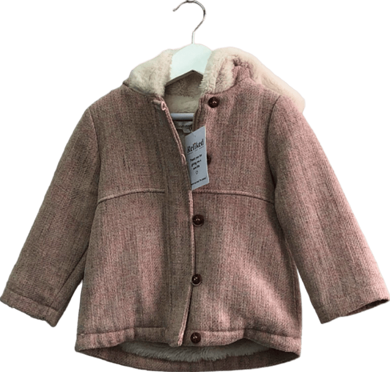 Normandie Pink Hooded Coat 24M - Reliked