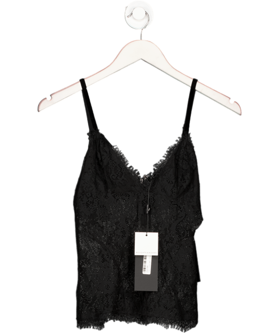 Noughts & Kisses Black Nova Lace Cami Top UK XS - Reliked