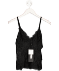 Noughts & Kisses Black Nova Lace Cami Top UK XS - Reliked