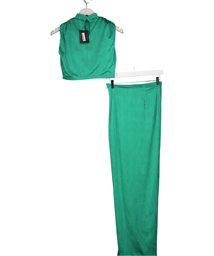 Noughts & Kisses Green Maxi Skirt And Top Set UK XS - Reliked