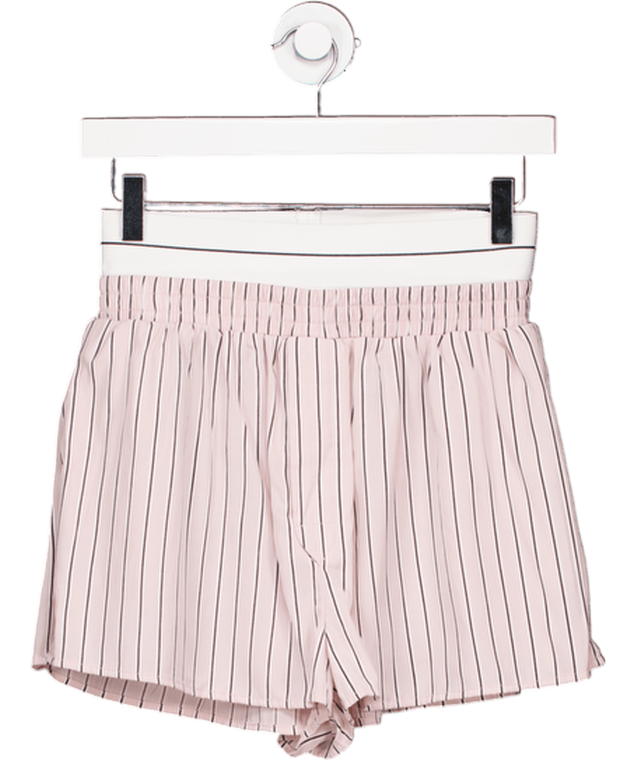 Noughts & Kisses Lori Pink Boxer Stripe Shorts UK XS - Reliked