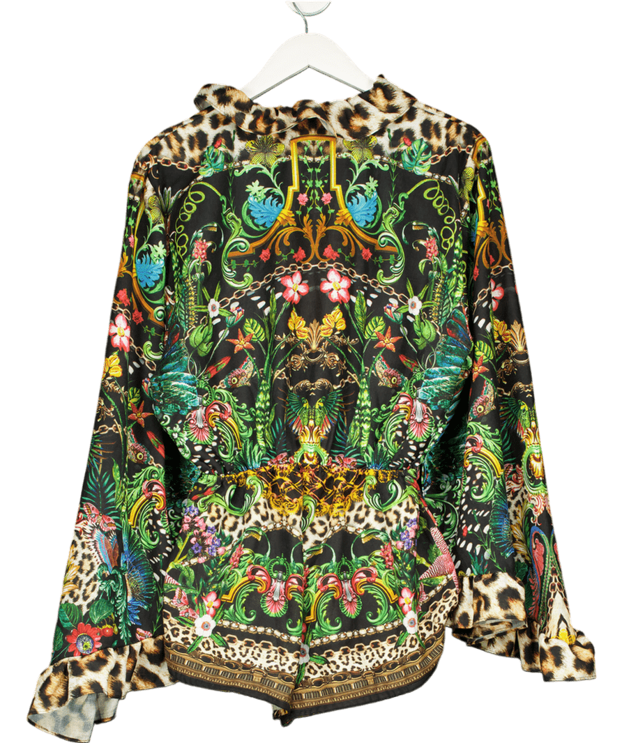 Noughts & Kisses Multicoloured Long Sleeve Ruffle Detail Playsuit UK S/M - Reliked