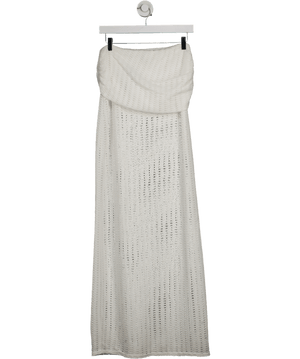 Noughts & Kisses Seren White Knit Skirt UK S