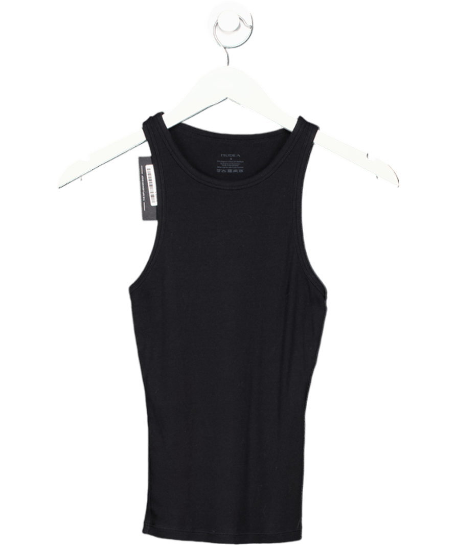 Nudea Black Organic Cotton Classic Vest UK S - Reliked