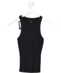 Nudea Black Organic Cotton Classic Vest UK S - Reliked