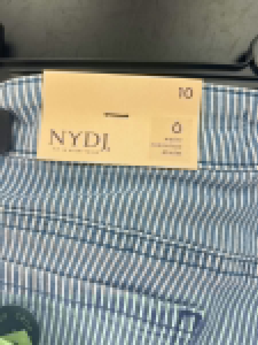 NYDJ Blue Pinstripe Chloe Crop Jeans Size UK 14 - Reliked