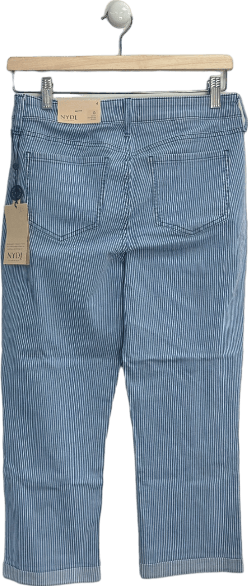 NYDJ Blue Stripe Chloe Crop Jeans UK 12 - Reliked