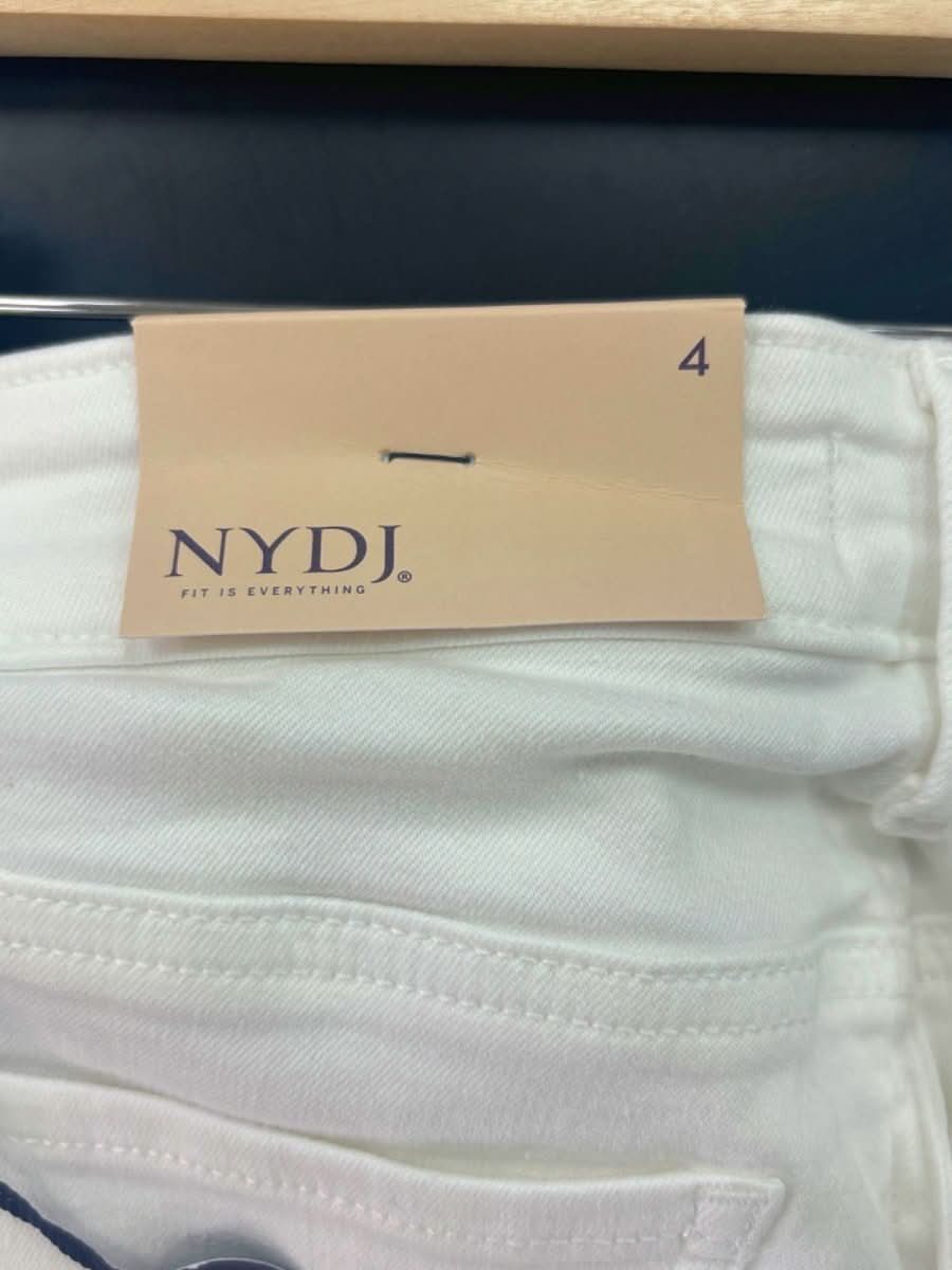 NYDJ Optic White Chloe Crop Jeans Size UK 8 - Reliked