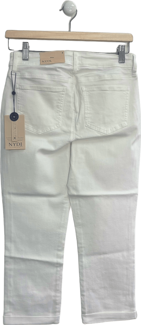 NYDJ Optic White Chloe Crop Jeans Size UK 8 - Reliked