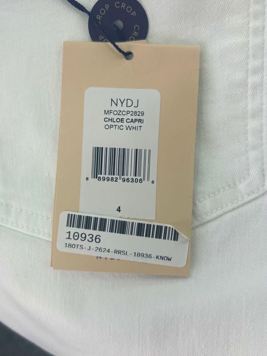 NYDJ Optic White Chloe Crop Jeans Size UK 8 - Reliked