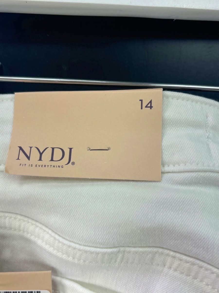 NYDJ Optic White Chloe Crop Jeans UK 18 - Reliked