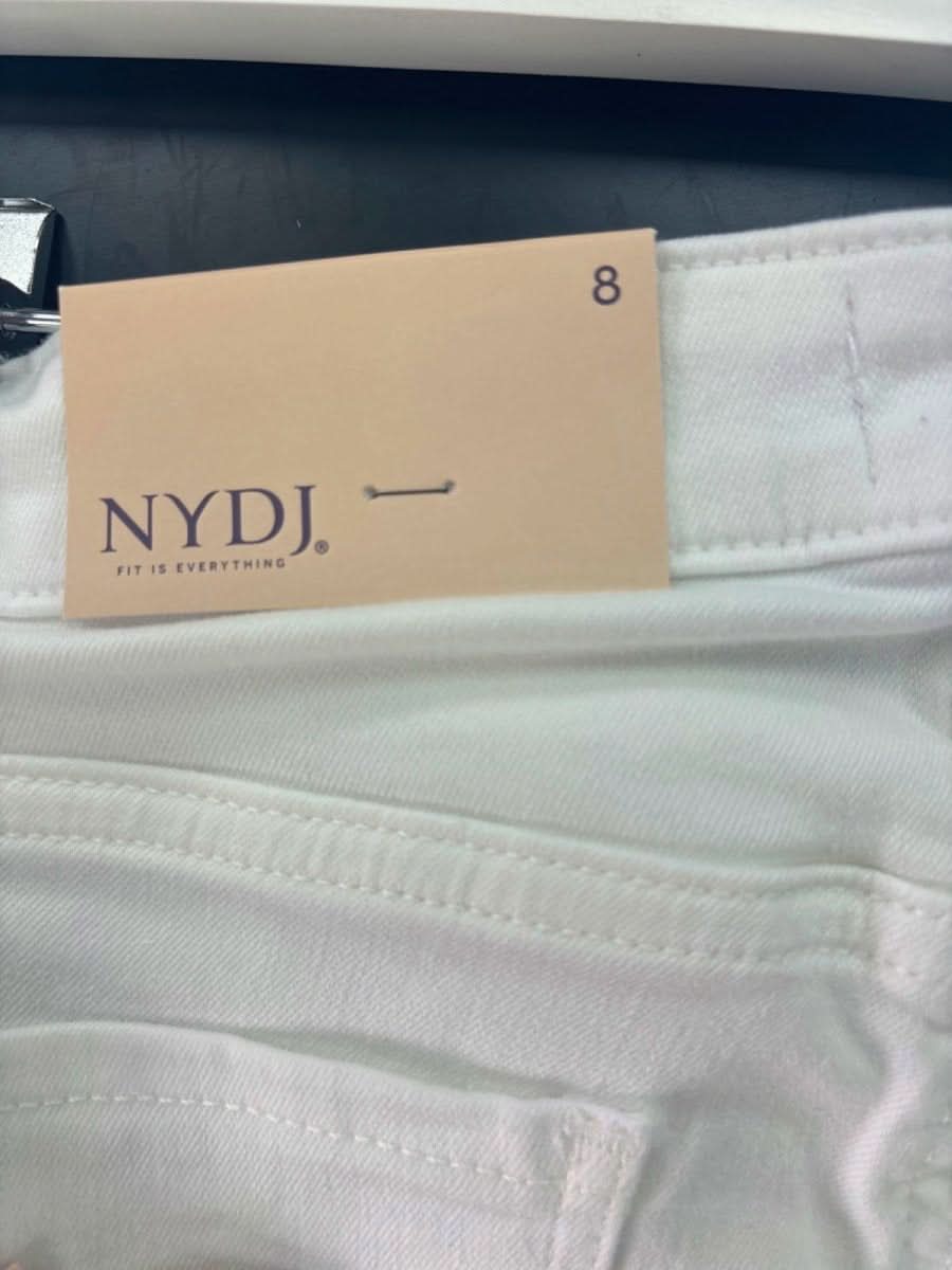 NYDJ White Chloe Crop Jeans Size UK 12 - Reliked