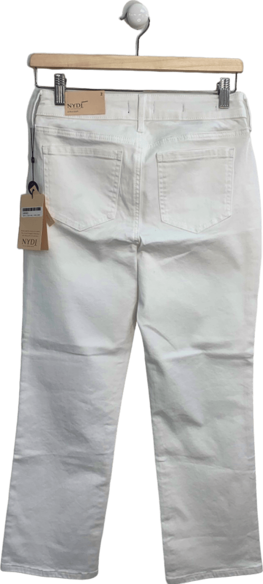 NYDJ White Marilyn Straight Ankle Jeans size UK 6 - Reliked