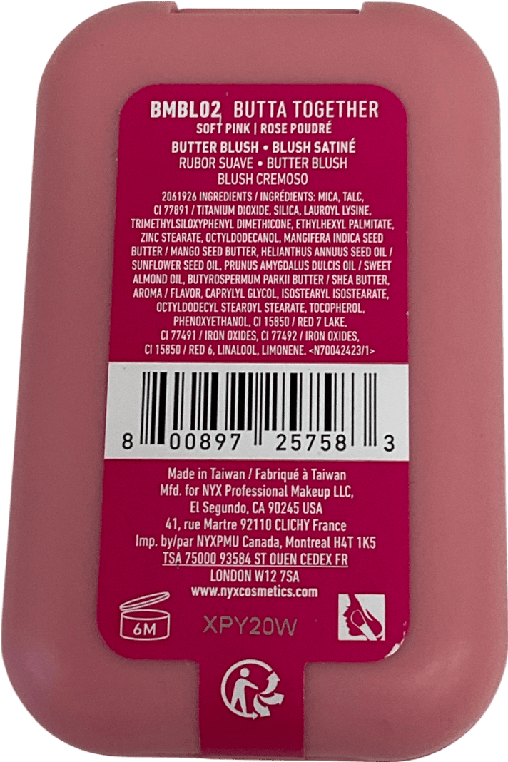 NYX Buttermelt Blush Butta Together Butta Together 5g - Reliked