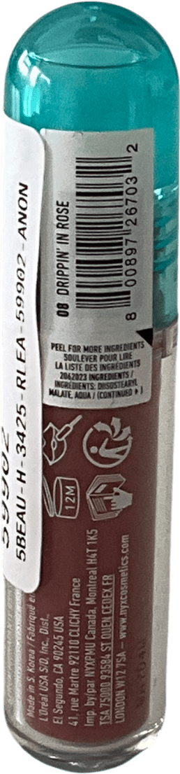 NYX Lip Iv Hydrating Gloss Stain 08 5ml - Reliked