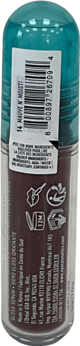 NYX Lip Iv Hydrating Gloss Stain Mauve 5ml - Reliked