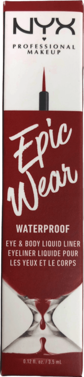 NYX Professional Makeup Epic Wear Eye & Body Liquid Liner Waterproof Red 3.5ml - Reliked