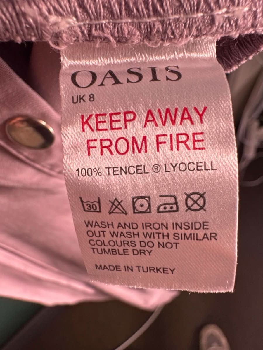 Oasis Dusky Pink Premium Tencel Jumpsuit UK 8 - Reliked