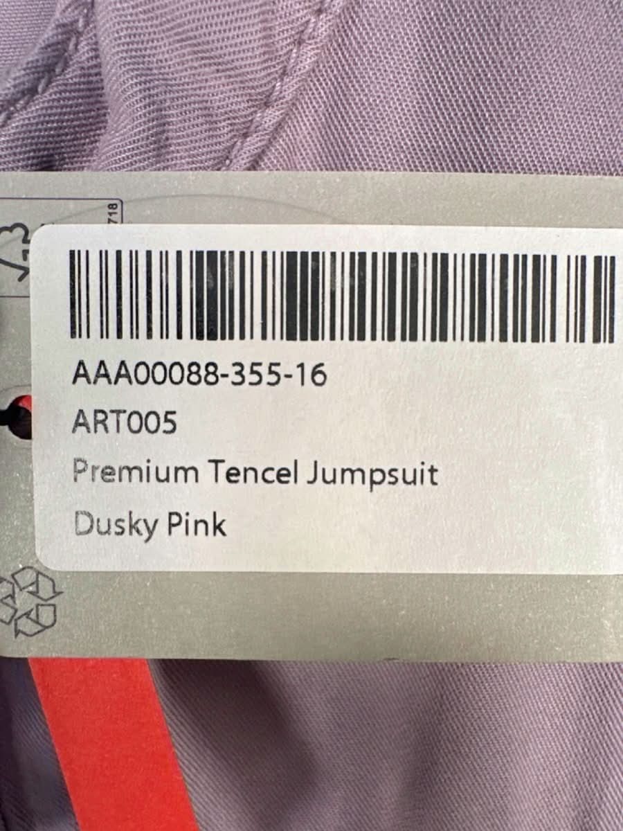 Oasis Dusky Pink Premium Tencel Jumpsuit UK 8 - Reliked