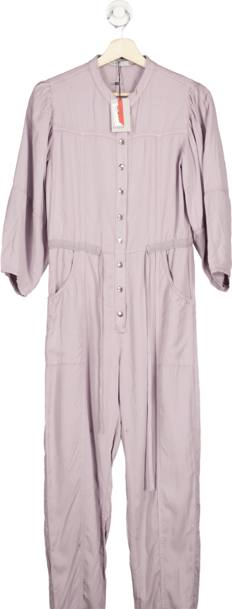 Oasis Dusky Pink Premium Tencel Jumpsuit UK 8 - Reliked