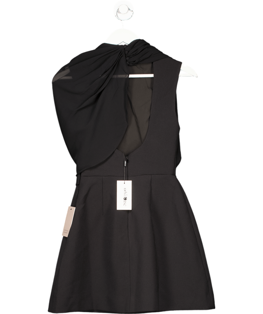 oddmuse Black The Ultimate Muse Gathered Mini Dress UK XS - Reliked