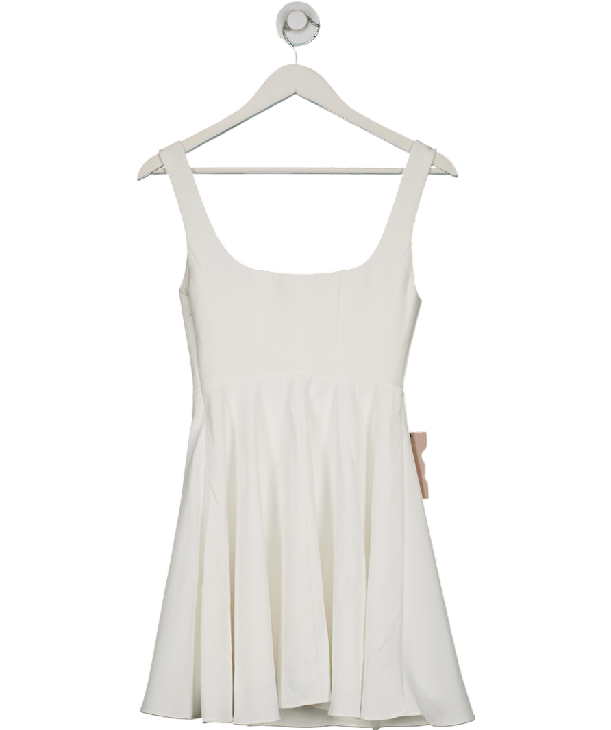 ODDMUSE White The Ultimate Muse High Waist Square Neck Mini Dress UK XS - Reliked