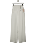 ODDMUSE White Wide Leg Trousers UK XS - Reliked