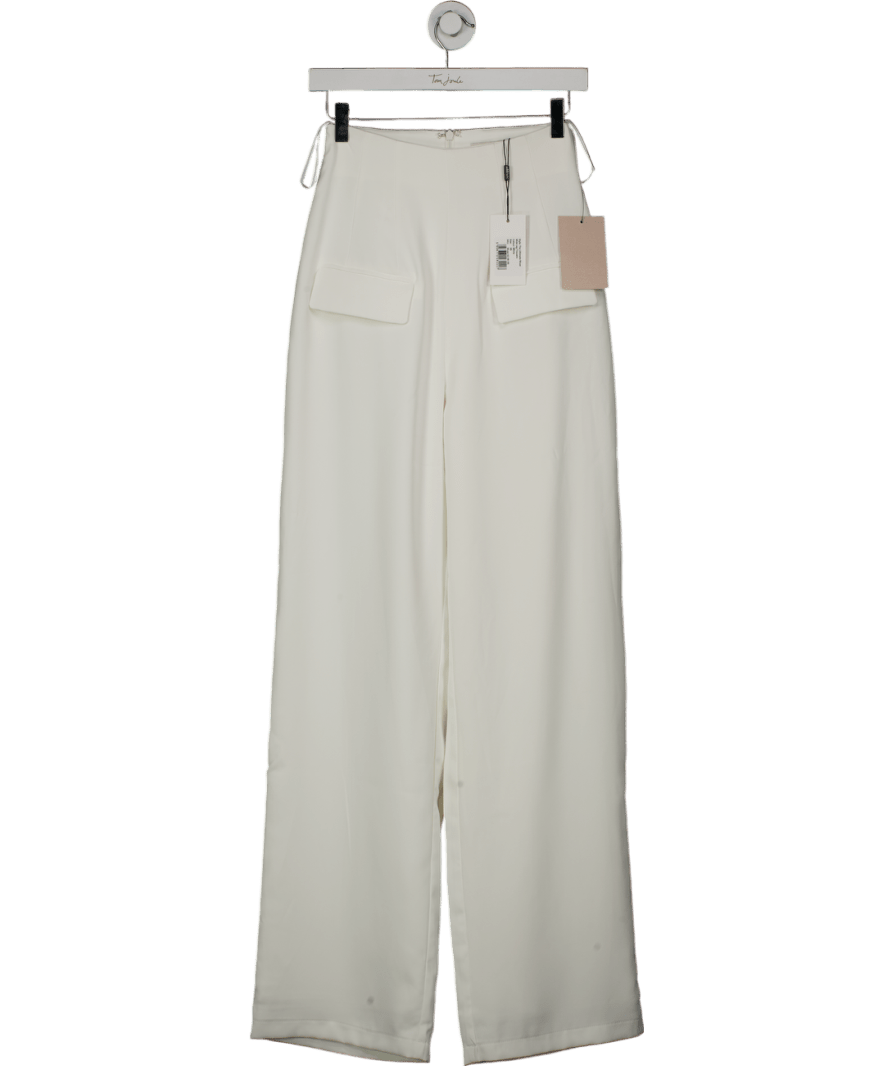 ODDMUSE White Wide Leg Trousers UK XS - Reliked