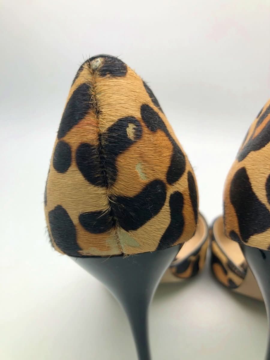 Office Leopard Print High Heel Shoes EU 39 - Reliked