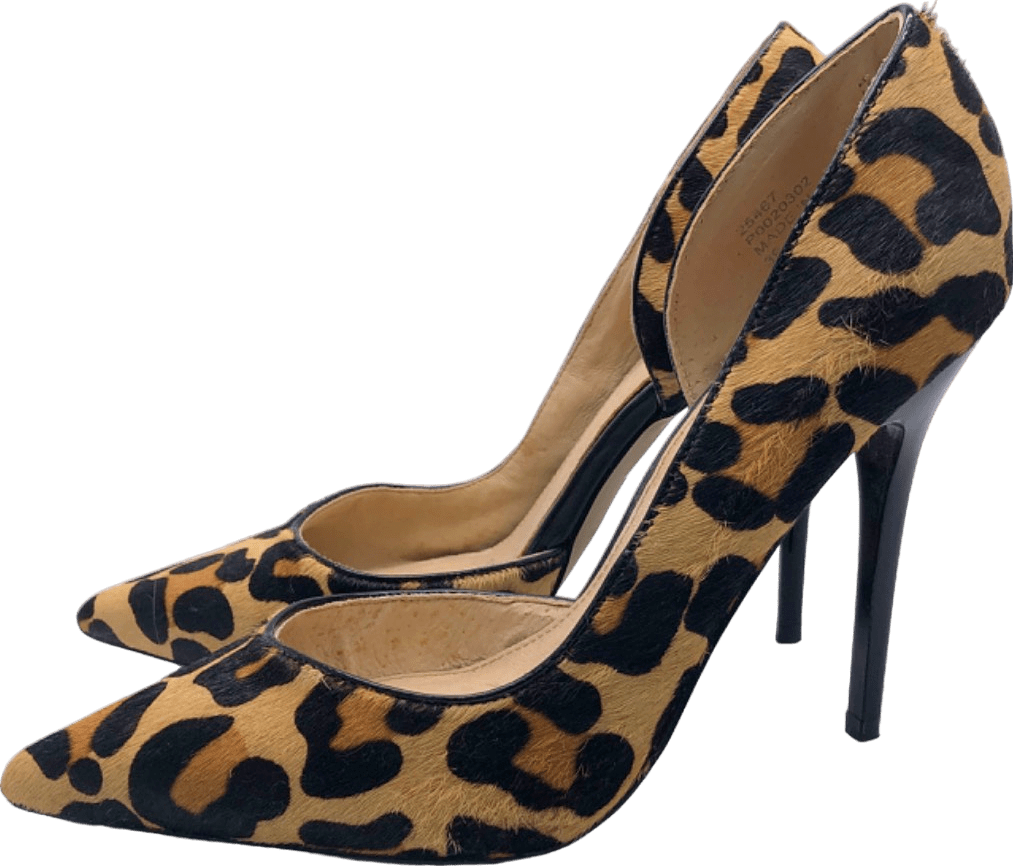 Office Leopard Print High Heel Shoes EU 39 - Reliked