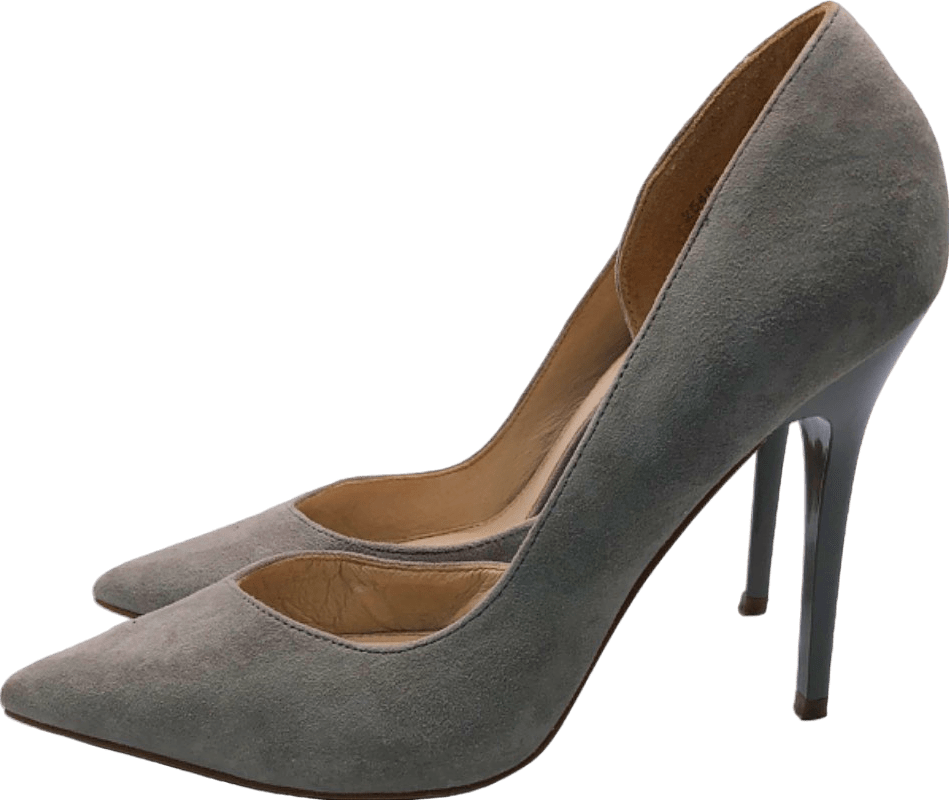 Office London Grey High Heel D'Orsay Pumps EU 39 - Reliked