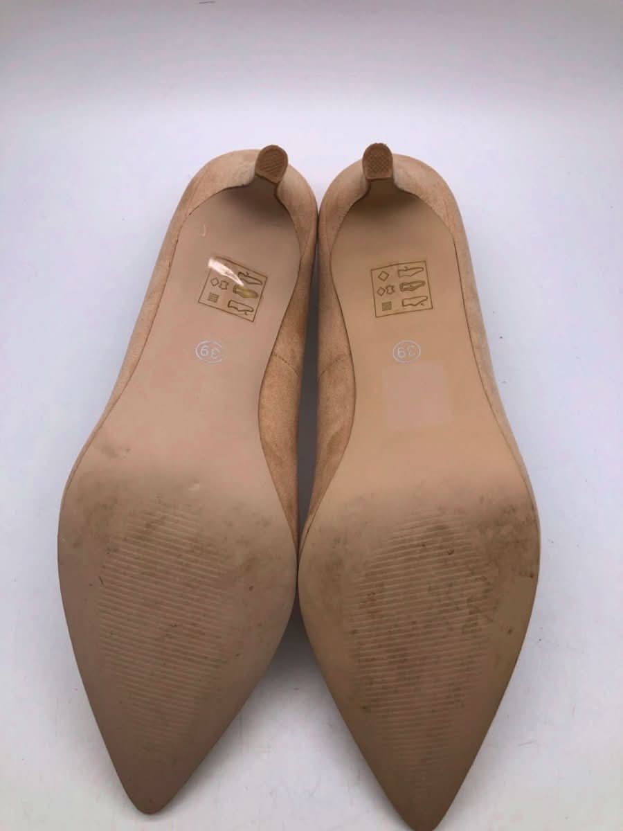 OFFICE Nude Graduate Point Court Suede Heels UK 6 - Reliked