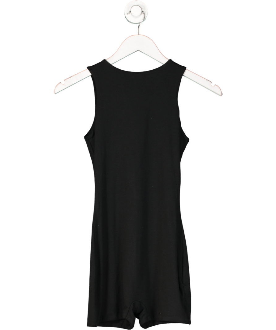 Oh Polly Black Sleeveless Tank Style Unitard UK 8 - Reliked