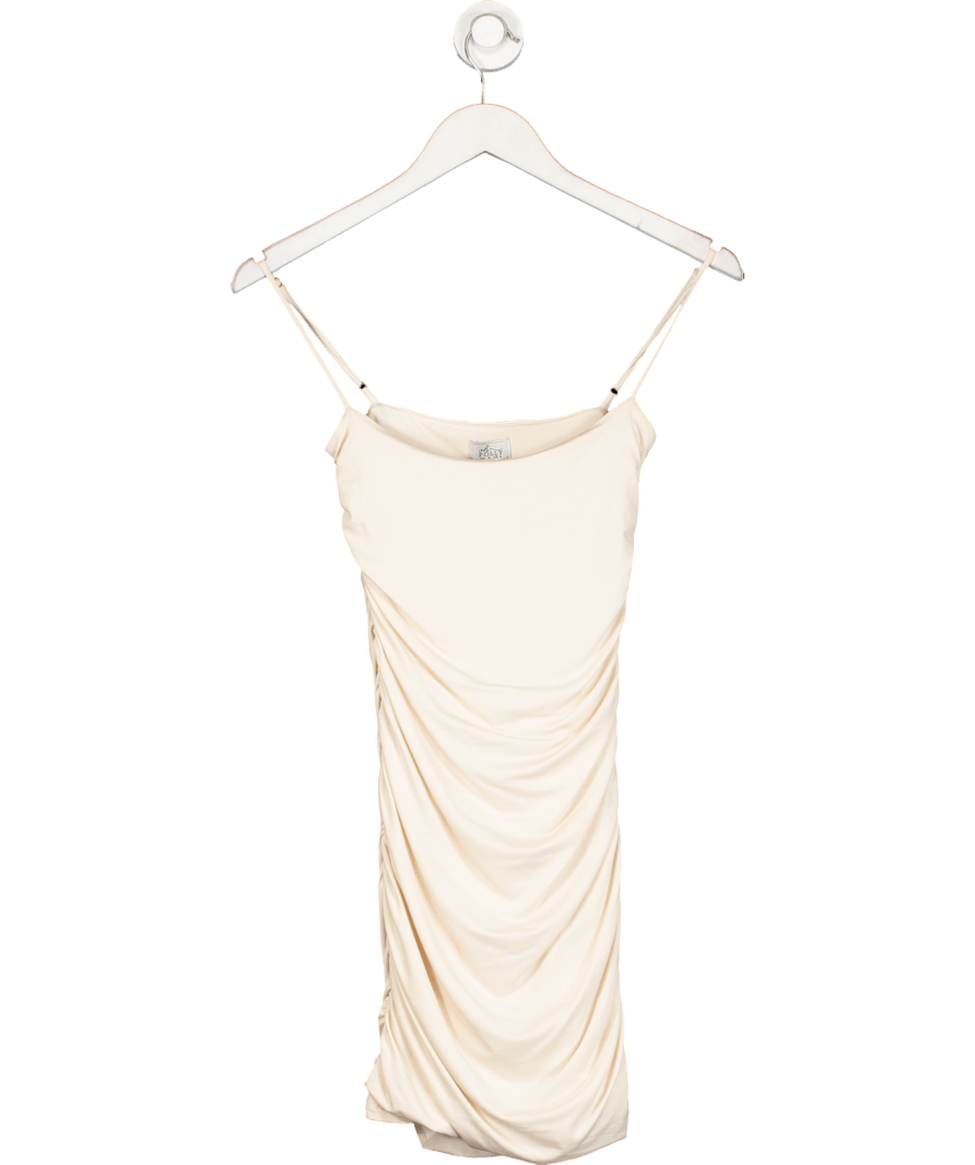 Oh Polly Nude Ruched Mini Dress UK 8 - Reliked