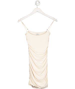 Oh Polly Nude Ruched Mini Dress UK 8