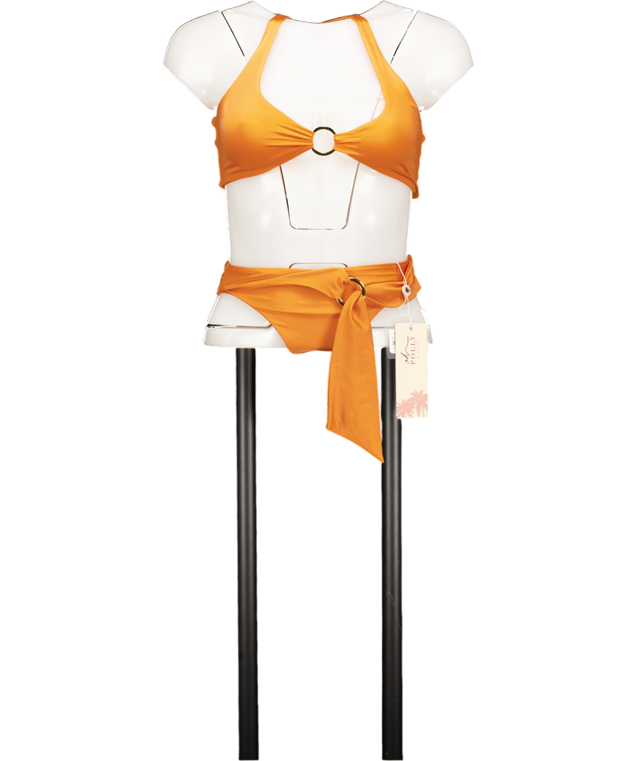 Oh Polly Orange Ring Detailing Bikini UK XS - Reliked